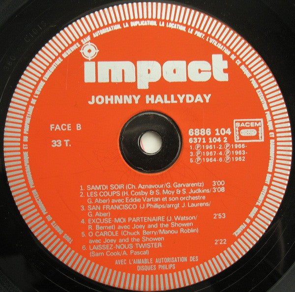 (Occasion) Johnny Hallyday – Johnny Hallyday [Vinyle 33 Tours]