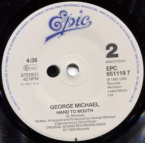 (Occasion) George Michael – Faith [Vinyle 45 Tours]