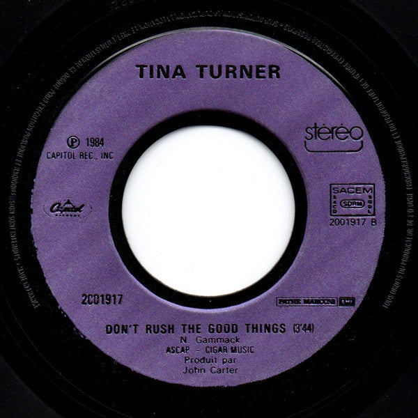 (Occasion) Tina Turner – What's Love Got To Do With It [Vinyle 45Tours]