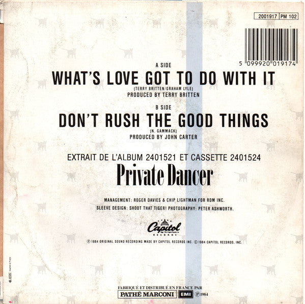 (Occasion) Tina Turner – What's Love Got To Do With It [Vinyle 45Tours]