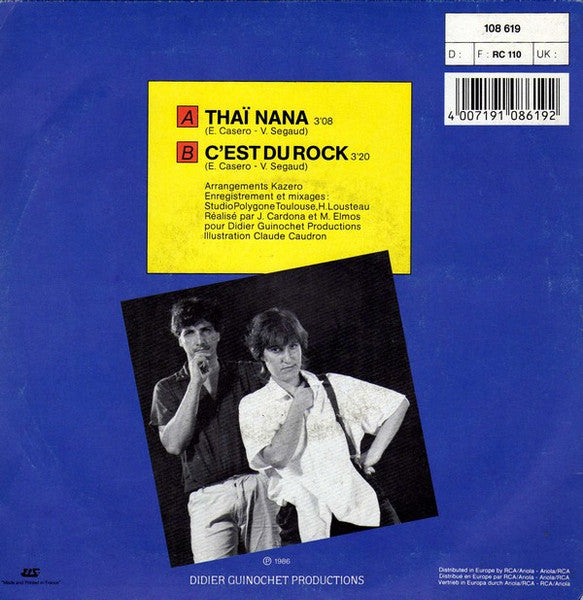 (Occasion) Kazero – Thaï Na Na [Vinyle 45 Tours]