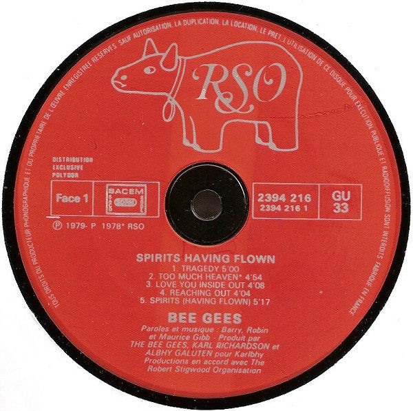(Occasion) Bee Gees – Spirits Having Flown [Vinyle 33 Tours]