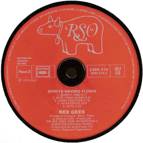 (Occasion) Bee Gees – Spirits Having Flown [Vinyle 33 Tours]