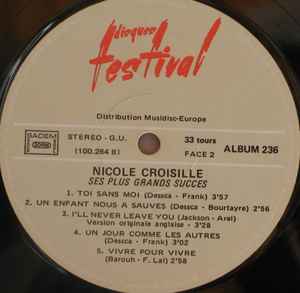 (occasion) Nicole Croisille – Ses Plus Grands Succès [Vinyle 33 Tours]