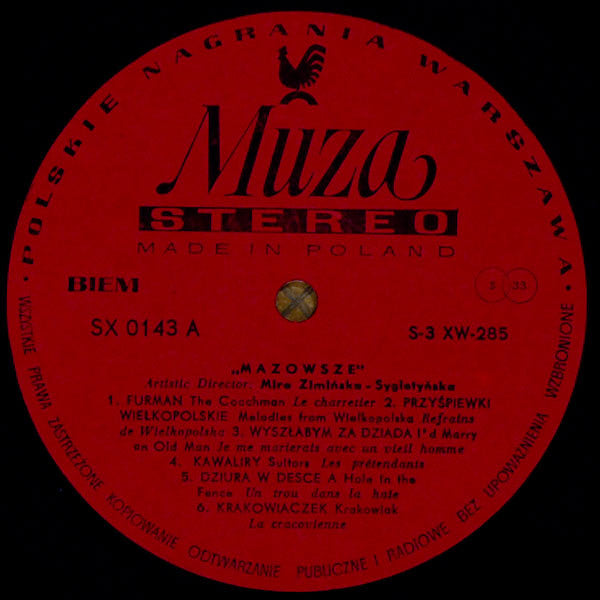 (Occasion ) Mazowsze – The Polish Song And Dance Ensemble, Vol. 3 [Vinyle 33 Tours]