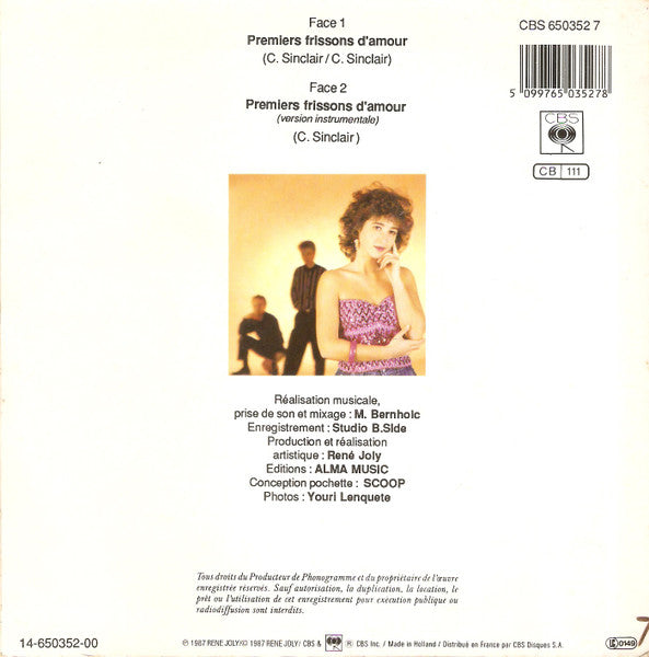 (Occasion) Christine Roque –Premiers Frissons D'amour [Vinyle 45 Tours]