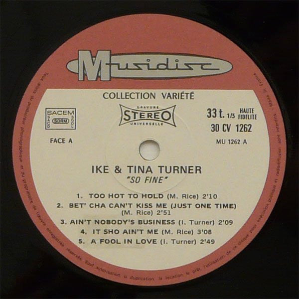 (Occasion) Ike & Tina Turner – So Fine [Vinyle 33 Tours]