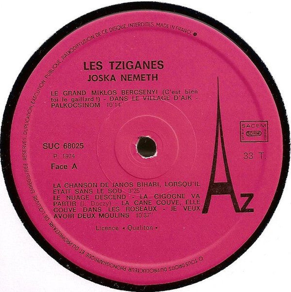 (occasion) Joska Nemeth – Les Tziganes [Vinyle 33 Tours]