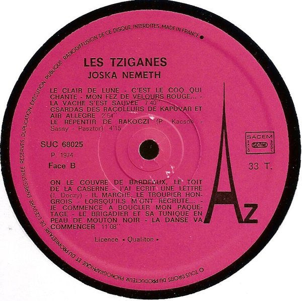 (occasion) Joska Nemeth – Les Tziganes [Vinyle 33 Tours]