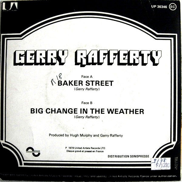 (Occasion) Gerry Rafferty Baker Street [Vinyle 45 Tours]