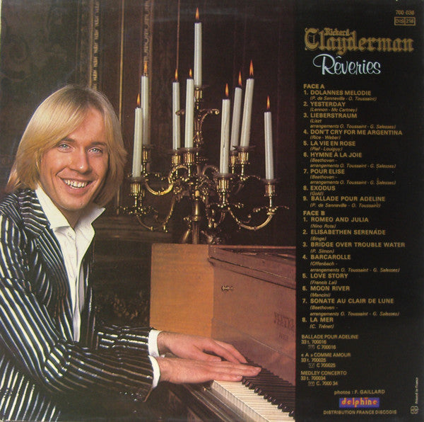 (occasion) Richard Clayderman – Rêveries [Vinyle 33 Tours]