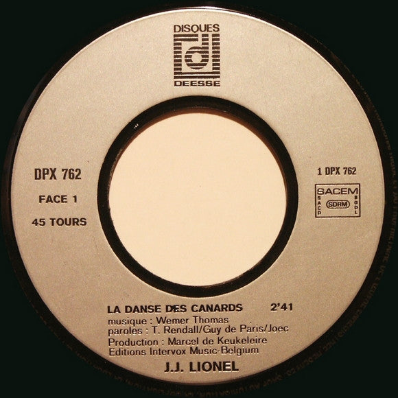 (Occasion) J.J. Lionel La Danse Des Canards [Vinyle 45 Tours]