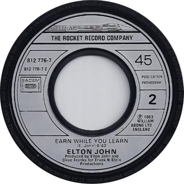 (Occasion) Elton John – I'm Still Standing [Vinyle 45Tours]