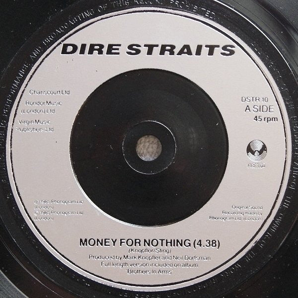 (Occasion) Dire Straits – Money For Nothing [Vinyle 45Tours]