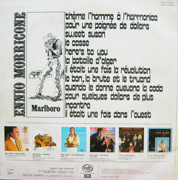 (Occasion ) Geoff Love Et Son Orchestre – La Musique D'Ennio Morricone [Vinyle 33 Tours]