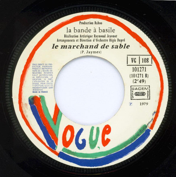 (Occasion) La Bande A Basile – Le Bateau Retro / Le Marchand De Sable [Vinyle 45Tours]
