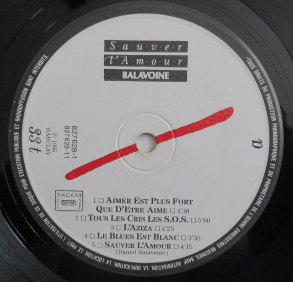 (occasion) Balavoine – Sauver L'Amour [Vinyle 33 Tours]