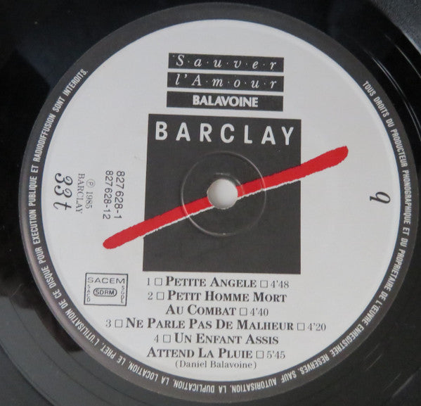 (occasion) Balavoine – Sauver L'Amour [Vinyle 33 Tours]