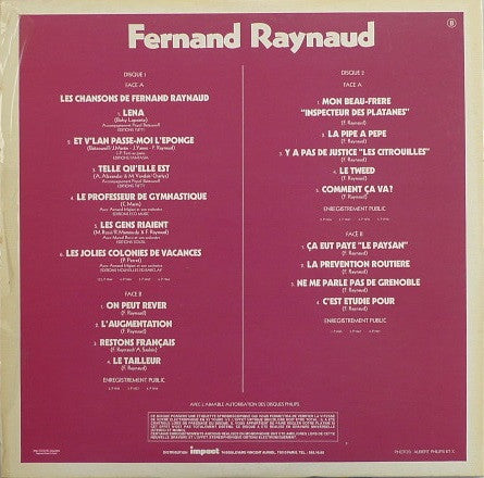 (occasion) Fernand Raynaud – Album 2 Disques [Vinyle 33 Tours]