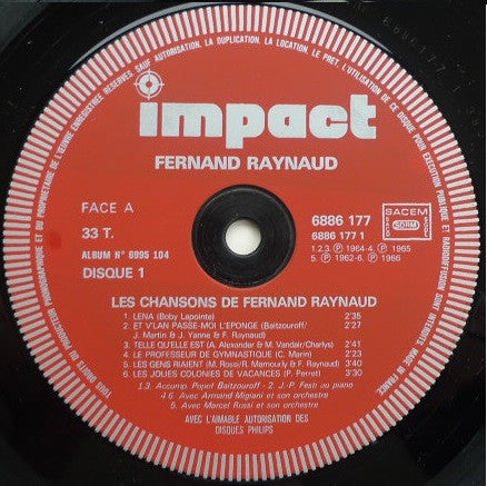 (occasion) Fernand Raynaud – Album 2 Disques [Vinyle 33 Tours]