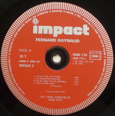 (occasion) Fernand Raynaud – Album 2 Disques [Vinyle 33 Tours]