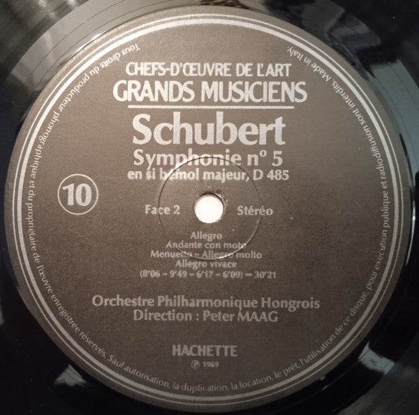 Schubert - Orchestre Philharmonique Hongrois / Peter Maag – Symphonie N°5 Et N°8 "Inachevée" [Vinyle 33Tours]