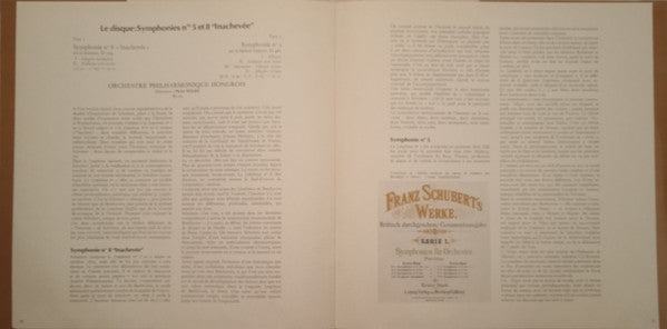 Schubert - Orchestre Philharmonique Hongrois / Peter Maag – Symphonie N°5 Et N°8 "Inachevée" [Vinyle 33Tours]