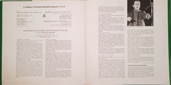 Bach, Orchestre De Chambre Jean-François Paillard – Concertos Brandebourgeois 1, 2 Et 4 [Vinyle 33Tours]