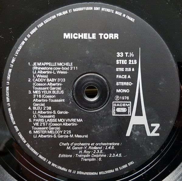 Michèle Torr –Michèle Torr[Vinyle 33Tours] - flash vidéo