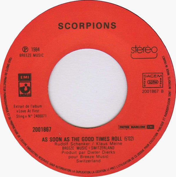 (Occasion) Scorpions – Still Loving You [Vinyle 45B Tours]