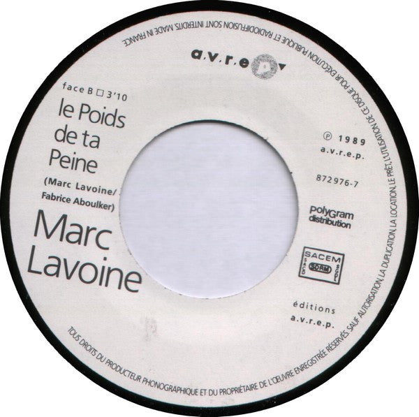 (Occasion) Marc Lavoine – C'est La Vie [Vinyle 45Tours]