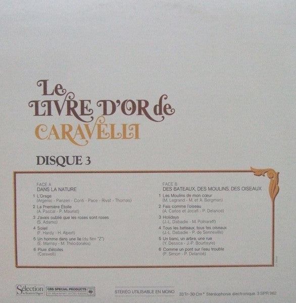 (Occasion) Caravelli Le Livre D'Or De Caravelli  [Vinyle 33Tours]