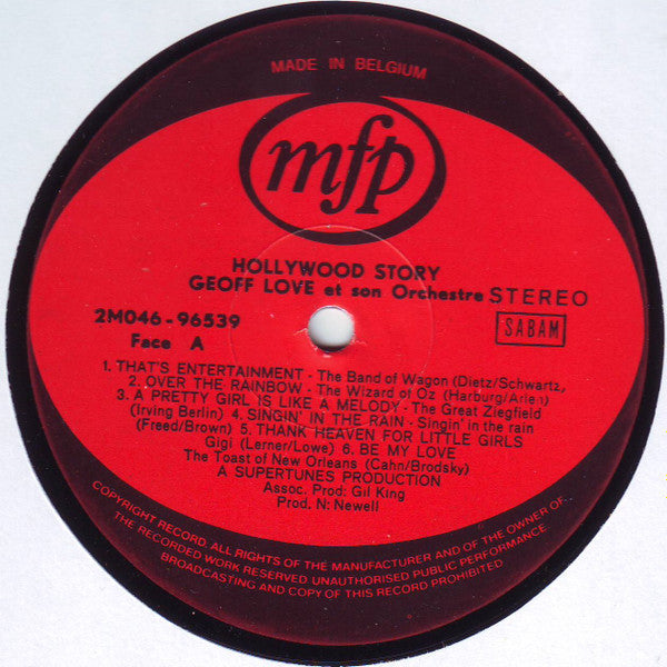 (Occasion) - Geoff Love Et Son Orchestre  Hollywood Story [Vinyle 33Tours]
