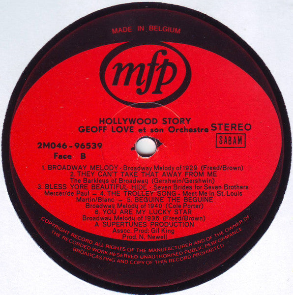 (Occasion) - Geoff Love Et Son Orchestre  Hollywood Story [Vinyle 33Tours]