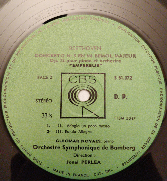 (occasion) Beethoven, Guiomar Novaes, Jonel Perlea, Orchestre Symphonique De Bamberg – Concerto N°5 En Mi Bémol Majeur Pour Piano & Orchestre "Empereur" [Vinyle 33 Tours]