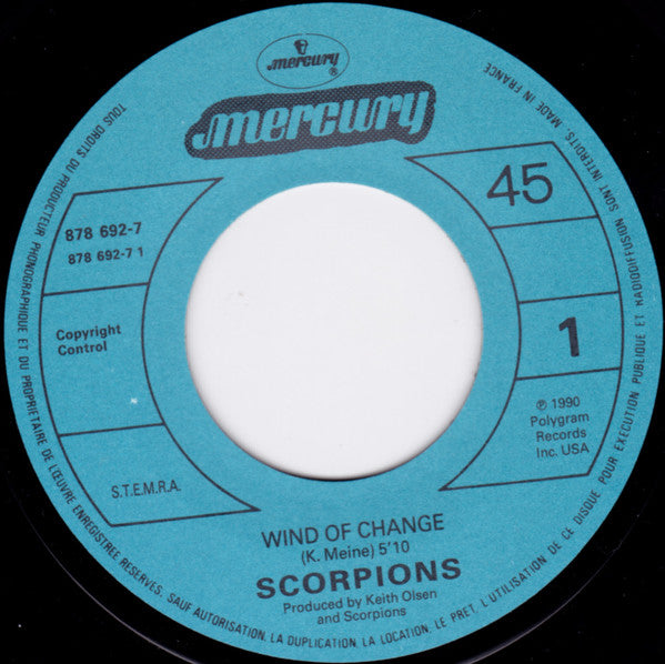 (Occasion) Scorpions – Wind Of Change [Vinyle 45Tours]