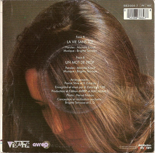 (Occasion) Caroline Grimm –La Vie Sans Toi [Vinyle 45 Tours]