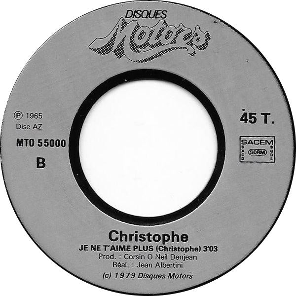 (Occasion) Christophe – Aline [Vinyle 45Tours]