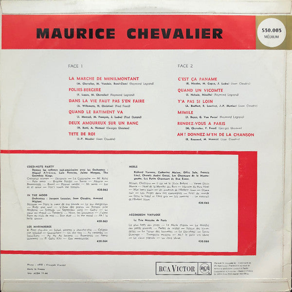 (Occasion) Maurice Chevalier Maurice Chevalier [Vinyle 33Tours]