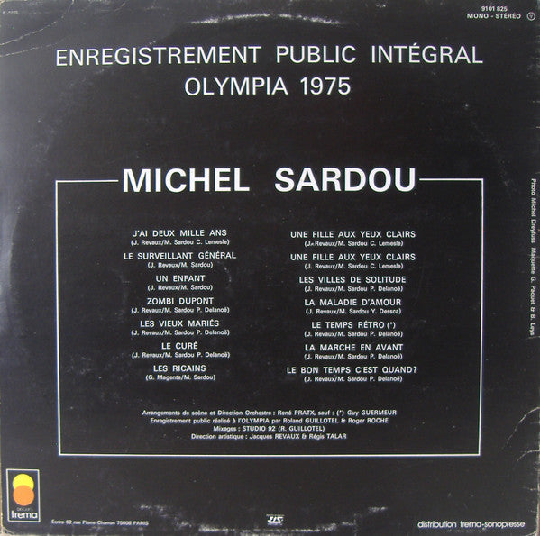 (Occasion) Michel Sardou – Olympia 1975 [Vinyle 33 Tours]