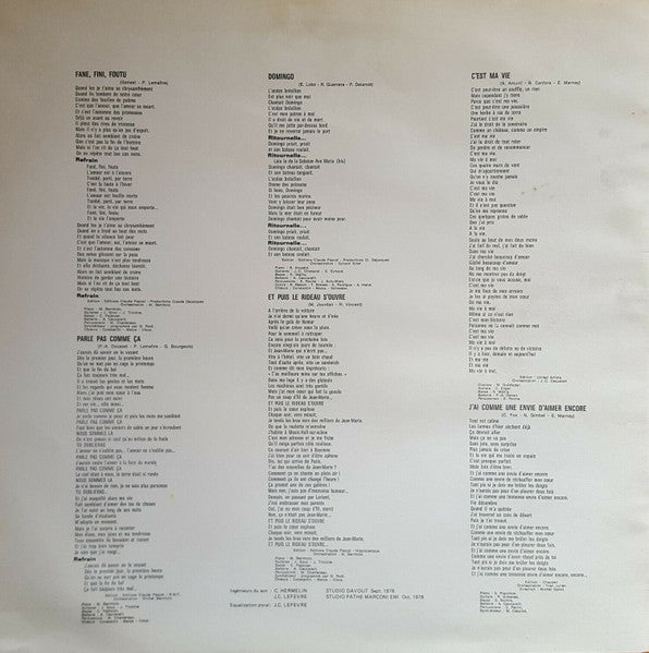 (Occasion) Nicole Croisille – C'Est Ma Vie [Vinyle 33 Tours]