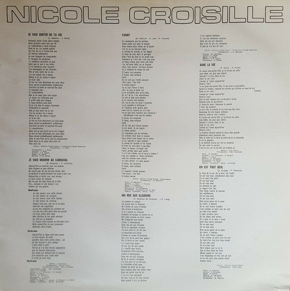 (Occasion) Nicole Croisille – C'Est Ma Vie [Vinyle 33 Tours]
