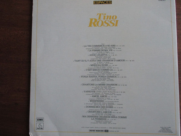 (Occasion )Tino Rossi – La Vie Commence À 60 Ans [Vinyle 33 Tours]