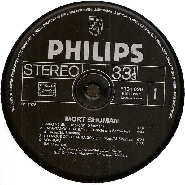 (occasion) Mort Shuman – Imagine... [Vinyle 33 Tours]