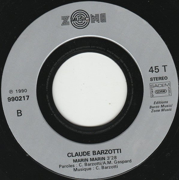 (Occasion) Claude Barzotti – Aime Moi [Vinyle 45Tours]