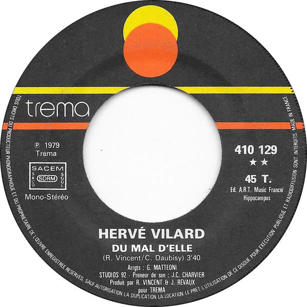 (Occasion) Hervé Vilard – J'm'en Balance [Vinyle 45Tours]