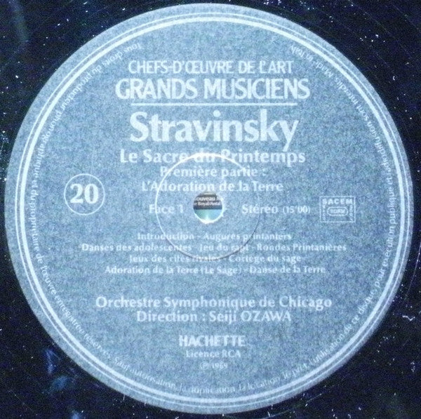 (Occasion ) Stravinsky, Orchestre Symphonique De Chicago, Seiji Ozawa Le Sacre Du Printemps [Vinyle 33 Tours]