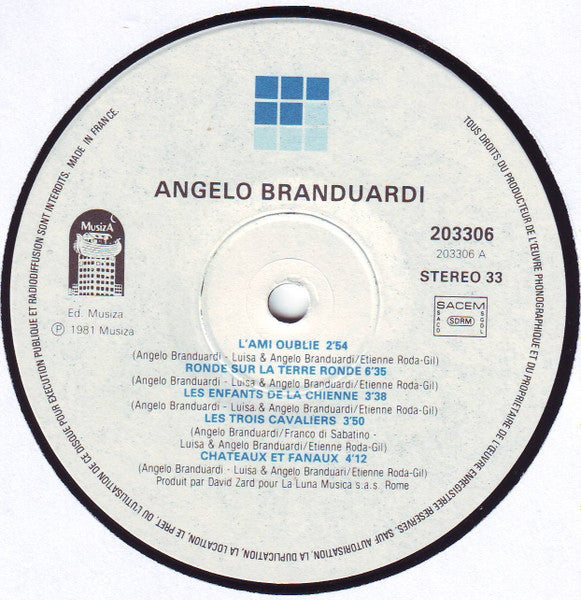 (occasion) Angelo Branduardi – Angelo Branduardi [Vinyle 33 Tours]
