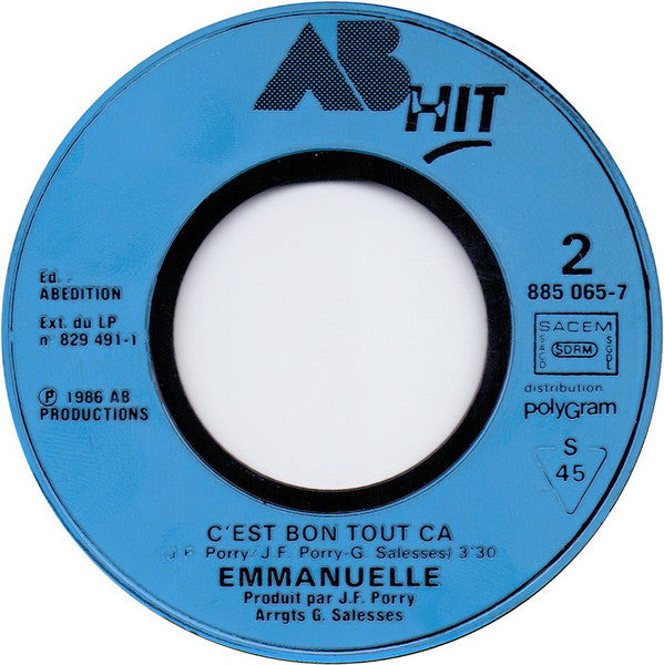 (Occasion) Emmanuelle – Premier Baiser [Vinyle 45Tours]
