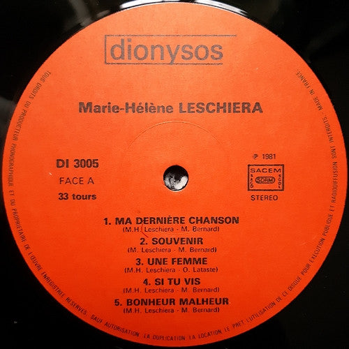 (occasion) Marie Hélène Leschiera – Rien Qu'un Oiseau [Vinyle 33 Tours]